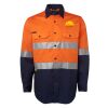 JB's Hi Vis L/S (D+N) 150G Work Shirt Thumbnail